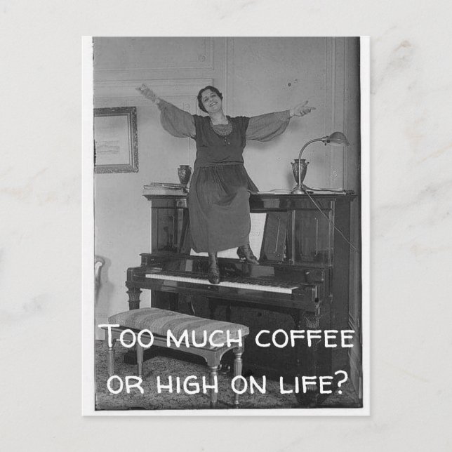 Demasiado café o alta postal (Anverso)