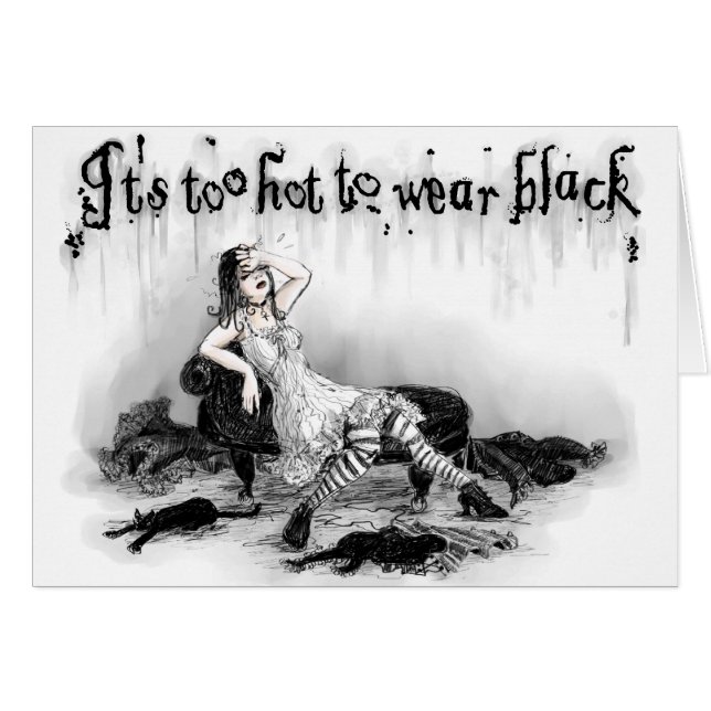 Demasiado caliente llevar negro (Anverso (Horizontal))