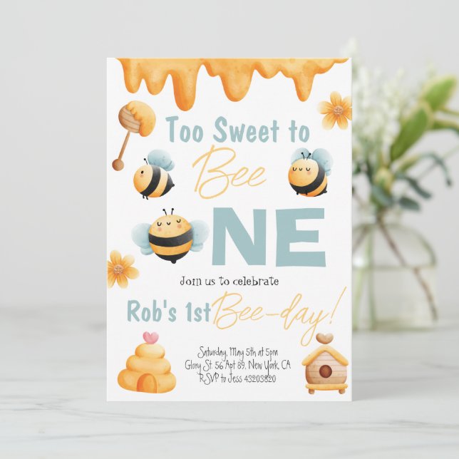 Demasiado dulce para ser una invitación de fiesta  (Anverso de pie)