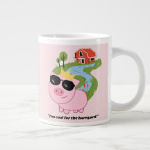 Demasiado fresco para la cita de barnypig- taza de