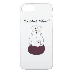 Demasiado Funda de Wine Snowman para iPhone 7
