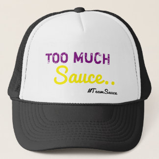 Demasiado gorra del camionero de la salsa