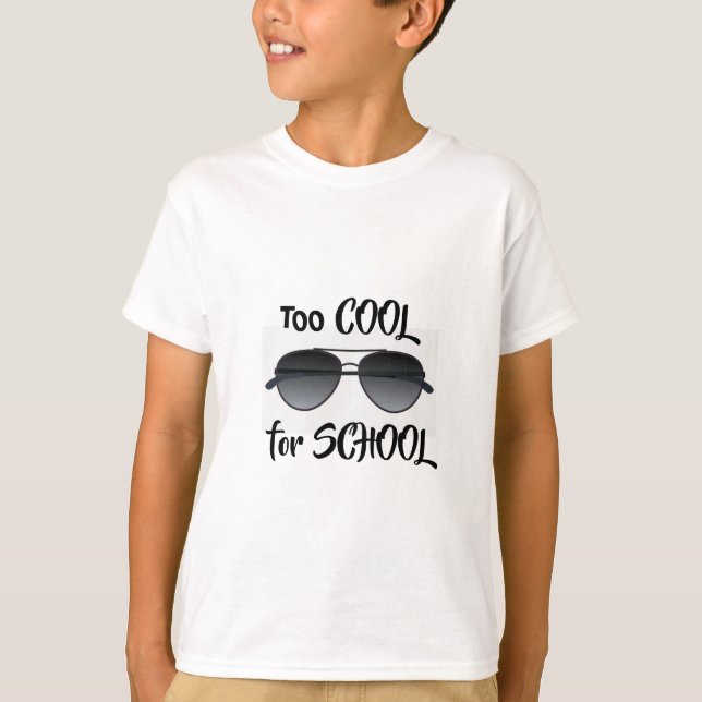 DEMASIADO GUAY PARA LA CAMISETA EN LA ESCUELA (Anverso)
