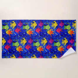 Demasiado Guay para la toalla de playa de peces es