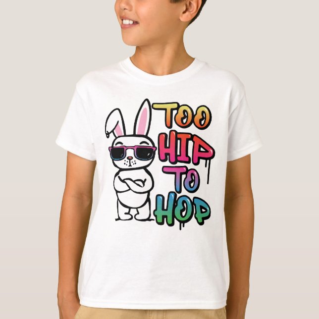 Demasiado Hip Para Saltar Camisa, Hip Hop Camisa D (Anverso)