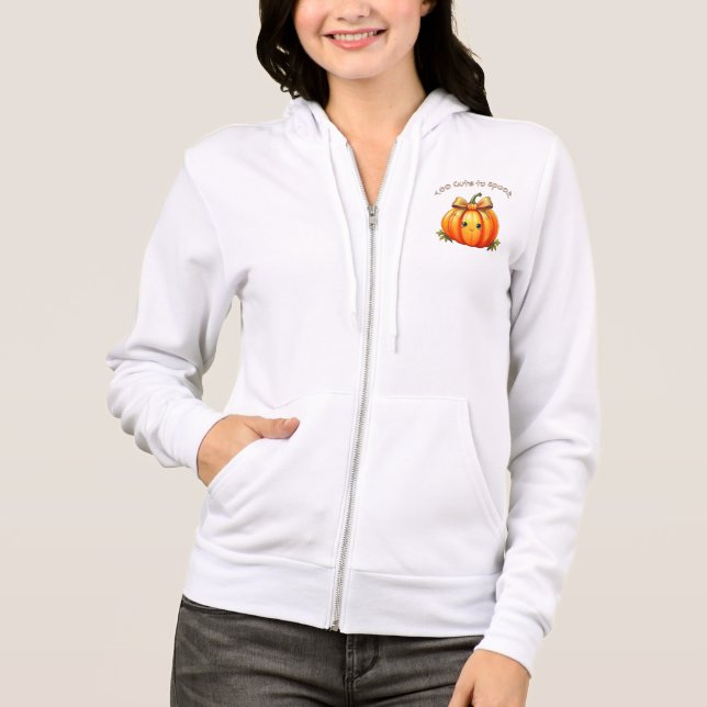 Demasiado Lindo para Asustar – Sudadera con Capuch (Anverso)