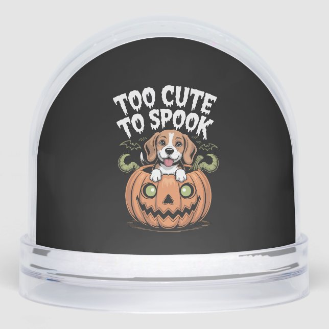 Demasiado lindo para hablar a perro de Halloween (Anverso)