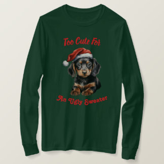 Demasiado lindo para un Dachshund suéter feo