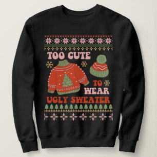 Demasiado lindo para usar suéter feo Navidades d