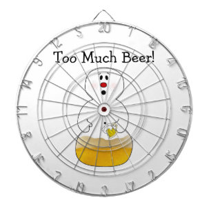 Demasiado tablero de cerveza