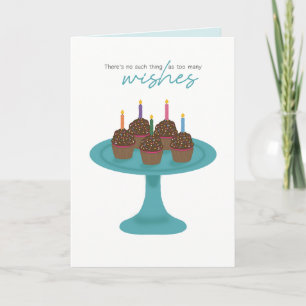 Demasiados Deseos Tarjeta Cupcake