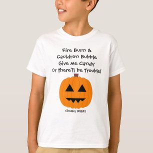 Déme el caramelo - niños camiseta de Halloween