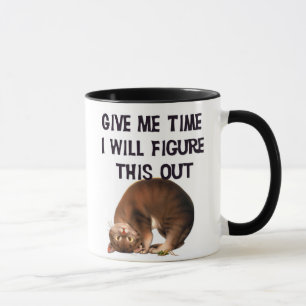 Déme el tiempo - taza al revés del gatito