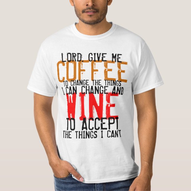 Déme las camisetas del café y del vino (Anverso)