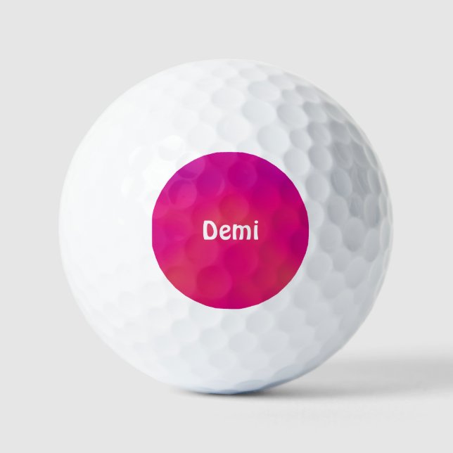 DEMI ~ Tonos de la pelota de golf rosa - única (Anverso)