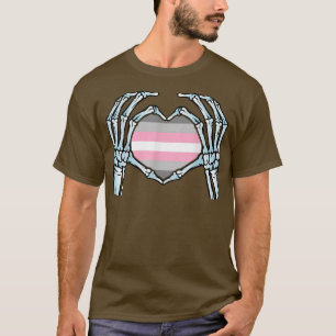 Demigirl - Gay Skeleton - Camiseta de género no bi