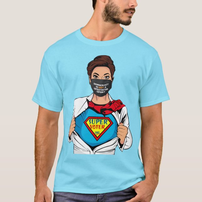 Democracia - camiseta supervotante (Anverso)