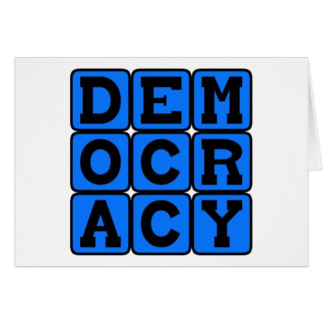 Democracia, Sistema Político (Anverso (Horizontal))