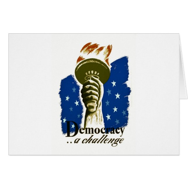 Democracia. Un desafío - poster de WPA - (Anverso (Horizontal))