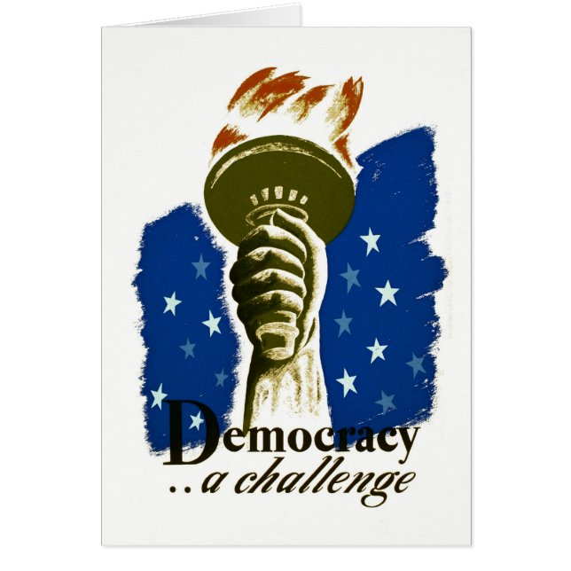 Democracia. Un desafío - poster de WPA - (Frente)