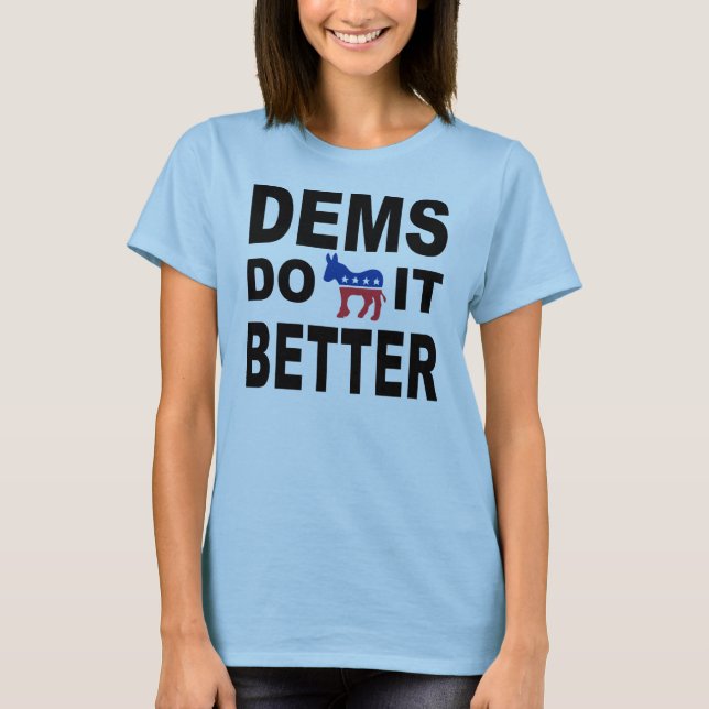 Demócratas mejora la camiseta de las mujeres (Anverso)