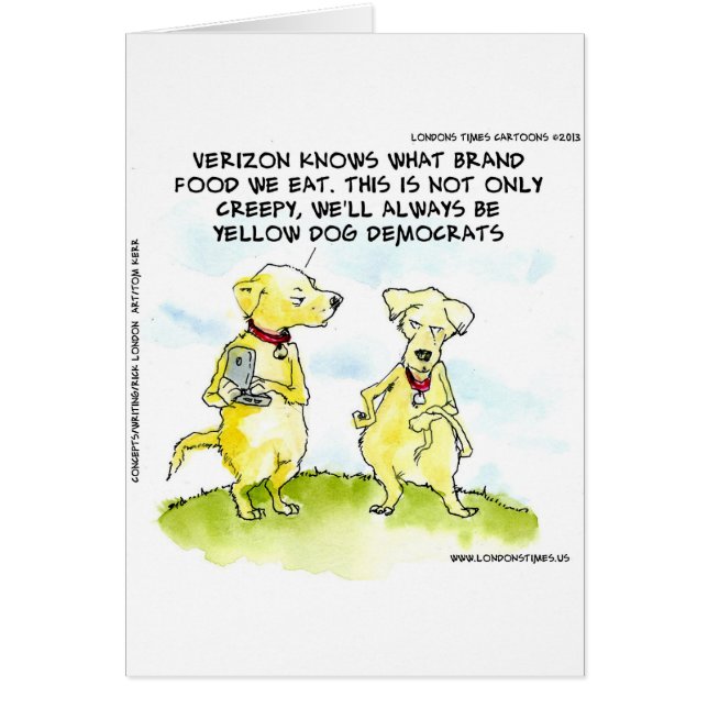 Demócratas Perro Amarillo Divertido (Frente)