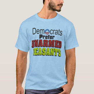 Demócratas prefieren la camiseta DESARMADA de los
