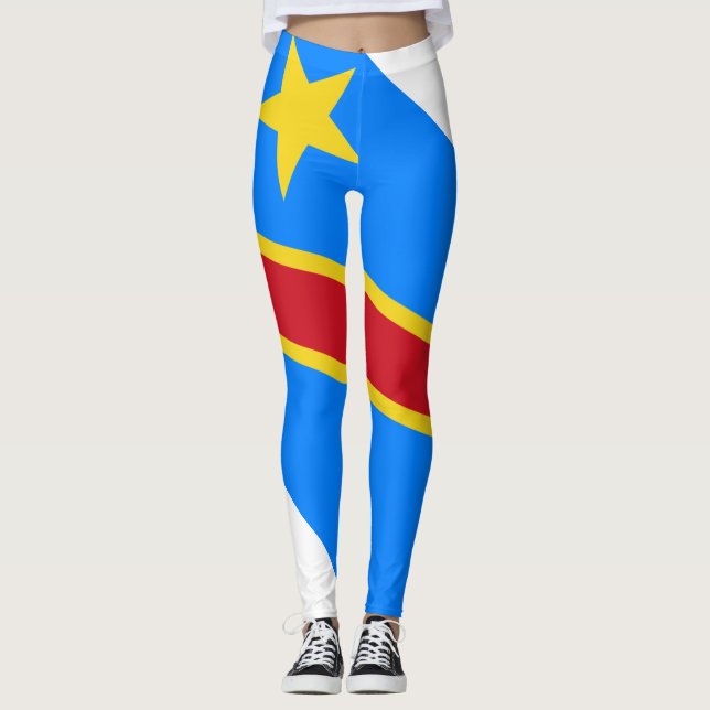 Democratic Republic of the Congo flag Leggings (Anverso)