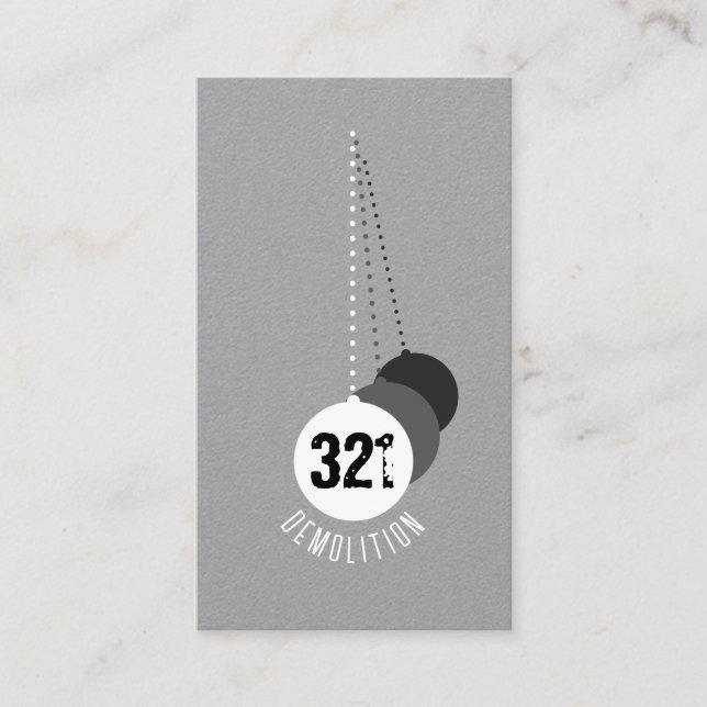 Demolición Tarjeta de visita de experto v3 (Anverso)