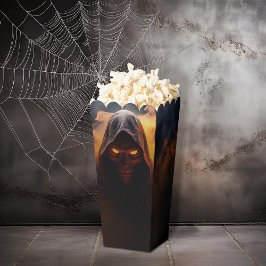 Demón oscuro con caja de palomitas de humo de nara