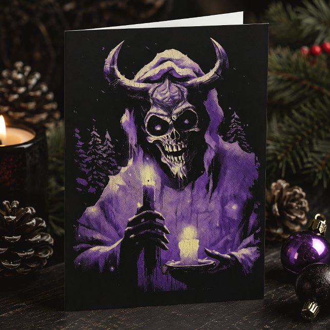 Demonio de Navidad Calavera Cornuda Gótico Horror (Subido por el creador)