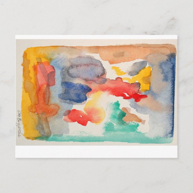 demostración 2012 de 15 postales de la acuarela (Anverso)