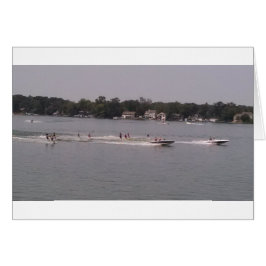 Demostración del esquí en el lago pine