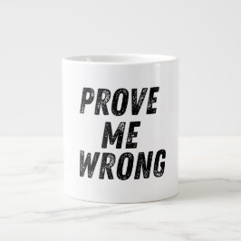 Demostrarme un error en la taza | Tipografía negri