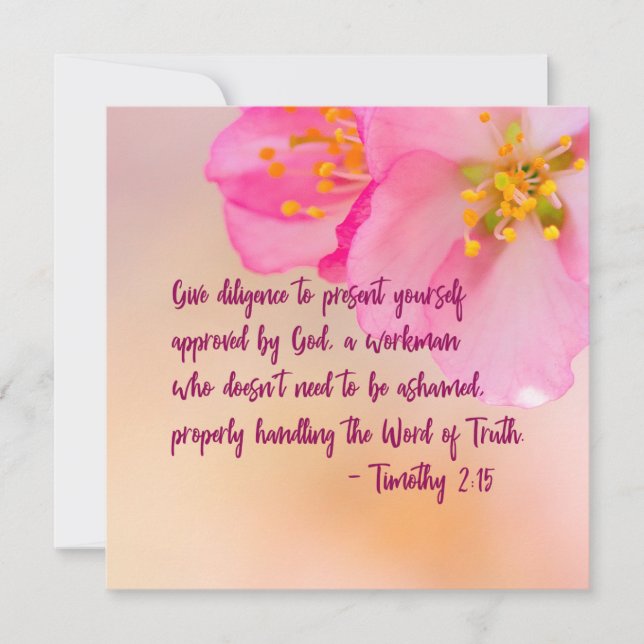 Den Diligencia Para Presentarse Cristianos (Anverso)