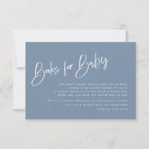 Denim Blue Boy Baby Shower Books para bebé