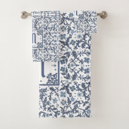 Denim Blue Floral Personalizado