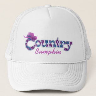 Denim de calabaza azul gorra blanco rosado