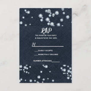 Denim & Diamonds Vaqueros Azules Brillo Glam RSVP