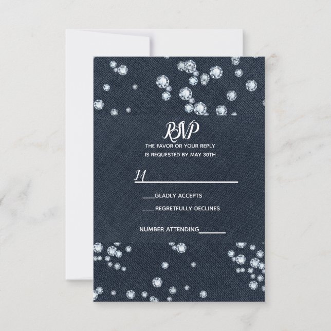 Denim & Diamonds Vaqueros Azules Brillo Glam RSVP (Anverso)