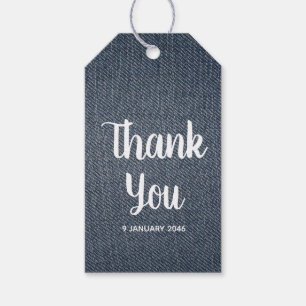 Denim, etiqueta de regalo de jeans