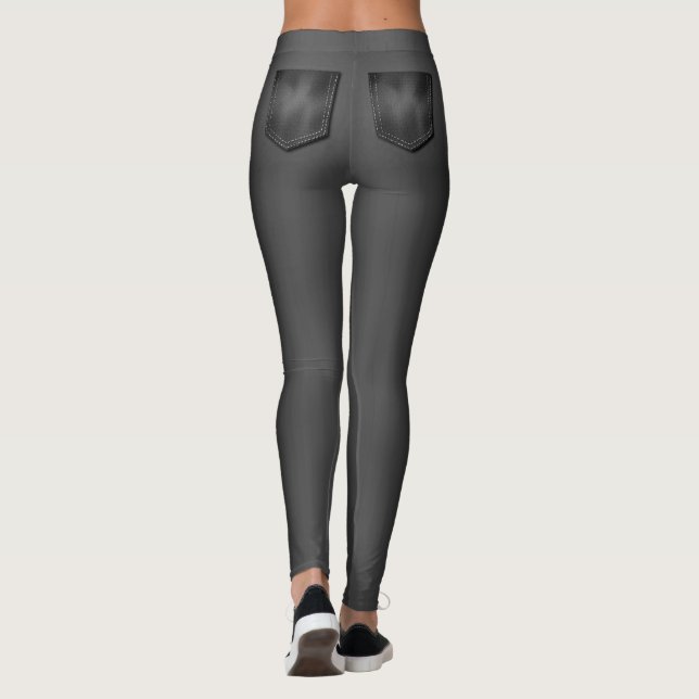Denim Like Pocket Leggings (Reverso)