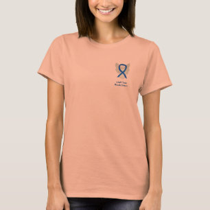 Denim Ribbon Angel Causa Conciencia Camisetas Pers