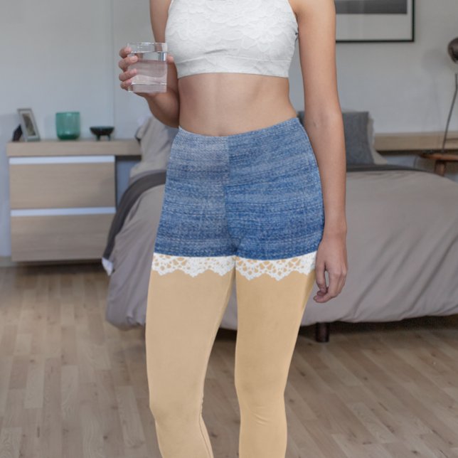Denim Shorts Leggings Lace (Subido por el creador)