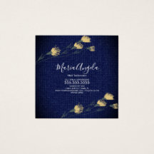 Denim y Flores salvajes Salón Azul Amarillo