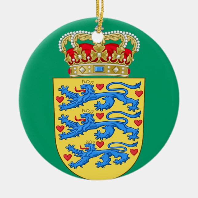 DENMARK*- ornamento del navidad/Danmark Juleuro (Frente)