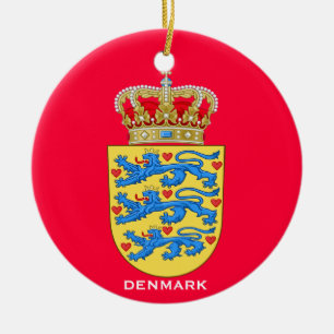 DENMARK*- ornamento redondo de cerámica