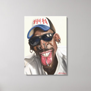 Dennis Rodman - caricatura en la impresión 18 x 2