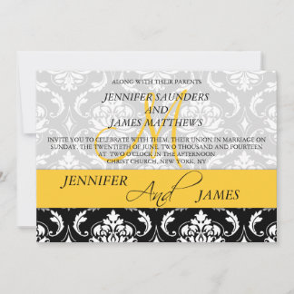 Denominaciones de monograma de Damasco Invitación