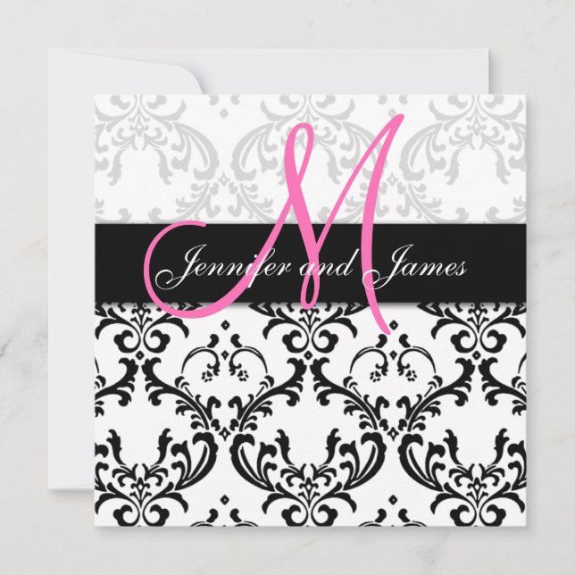 Denominaciones de monograma de invitaciones de mat (Anverso)